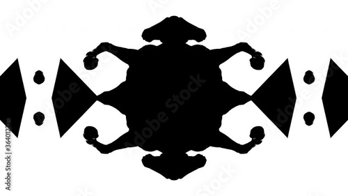 Horse silhouette kaleidoscope pattern background  photo