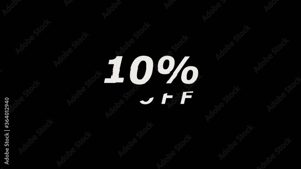 Sale promotion message with glitch effect animation for sale promotion advertising Sale promotion message with glitch effect animation for sale promotion advertising