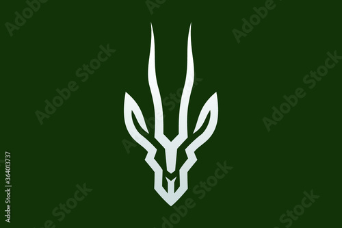 Abstract Design of Gazelle Antelope Head Vector