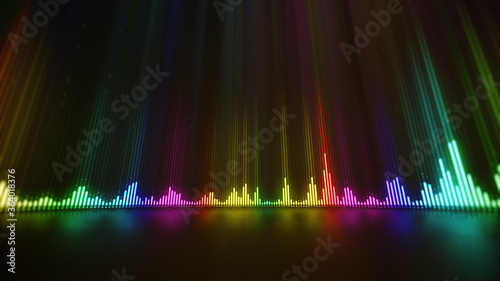 Music digital equalizer wave abstract background.