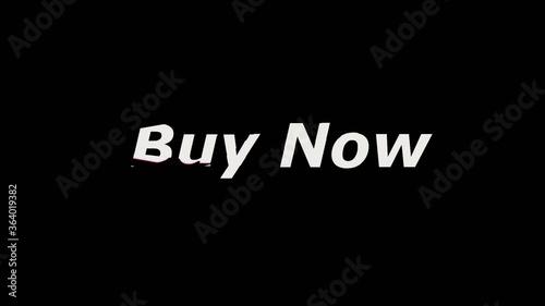 Sale promotion message with glitch effect animation for sale promotion advertising	