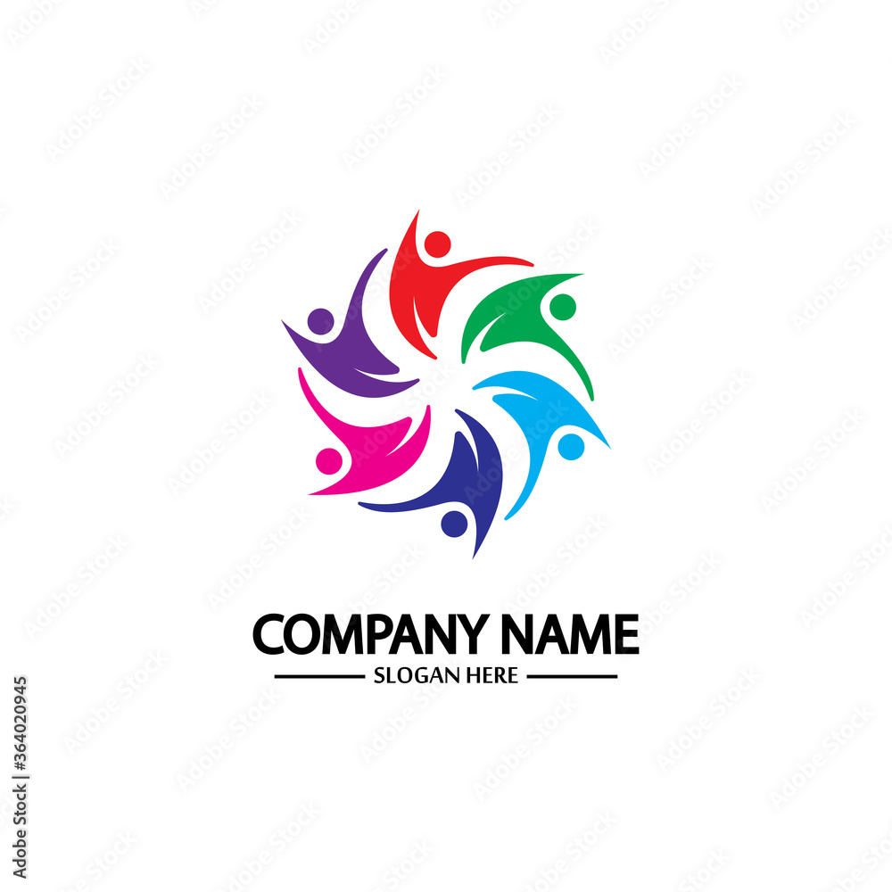 Community, network and social icon Community, network and social icon