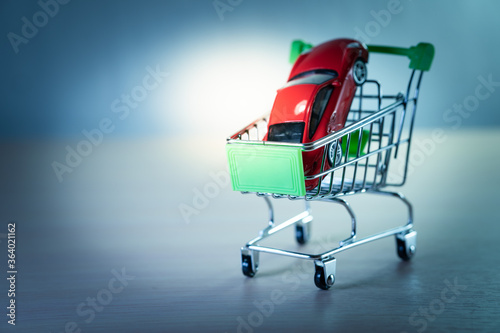 shopping cart full of money