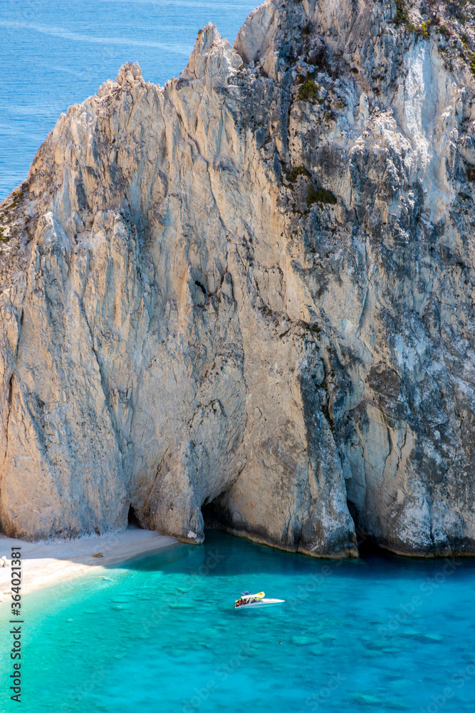 Myzithres the amazing rock formation combined with divine turquoise waters that makes an ultimate travel destination in zakynthos island greece near keri village!!!
