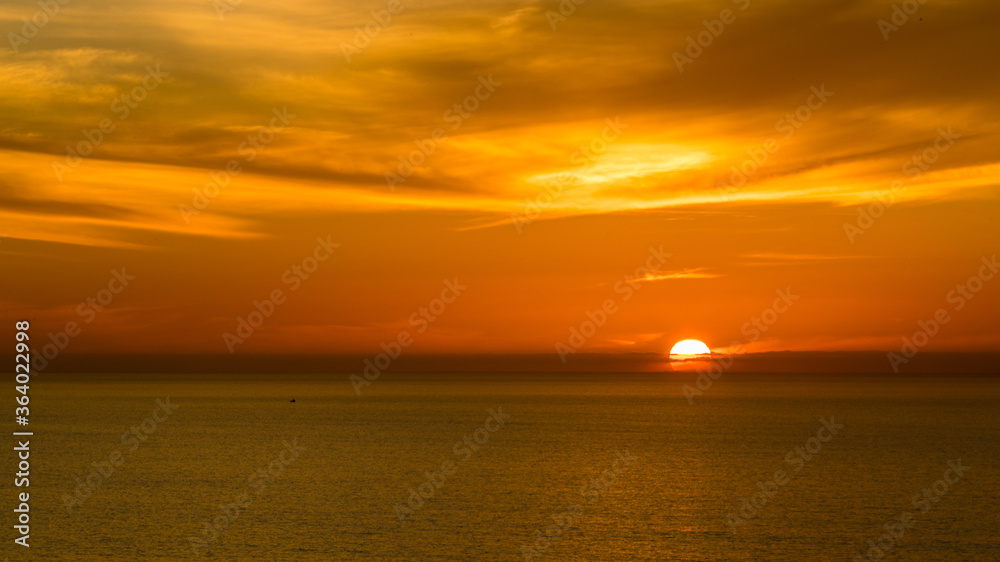 Sunset at the Pacific ocean, San Diego, California Sunset at the Pacific ocean, San Diego, California