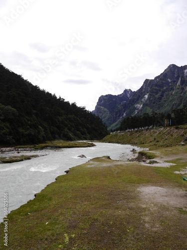 paysage, Sikkhim, Inde