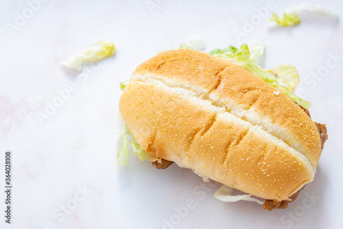 A chicken burger