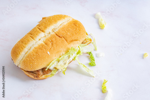 A chicken burger