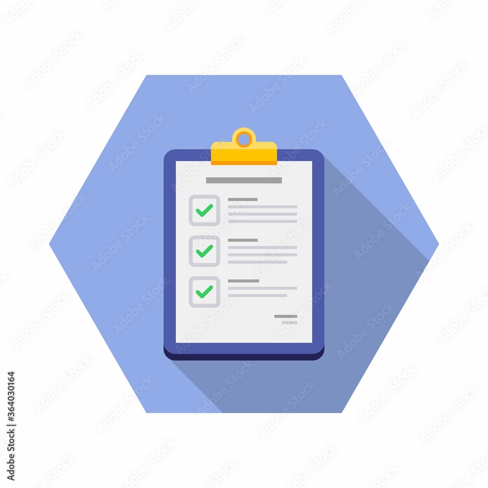 Checklist icon vector isolated. Flat style vector illustration. Checklist icon vector isolated. Flat style vector illustration.