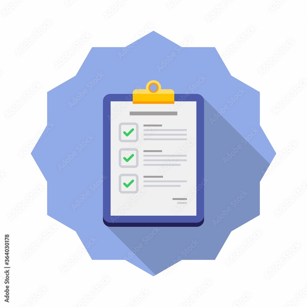 Checklist icon vector isolated. Flat style vector illustration. Checklist icon vector isolated. Flat style vector illustration.