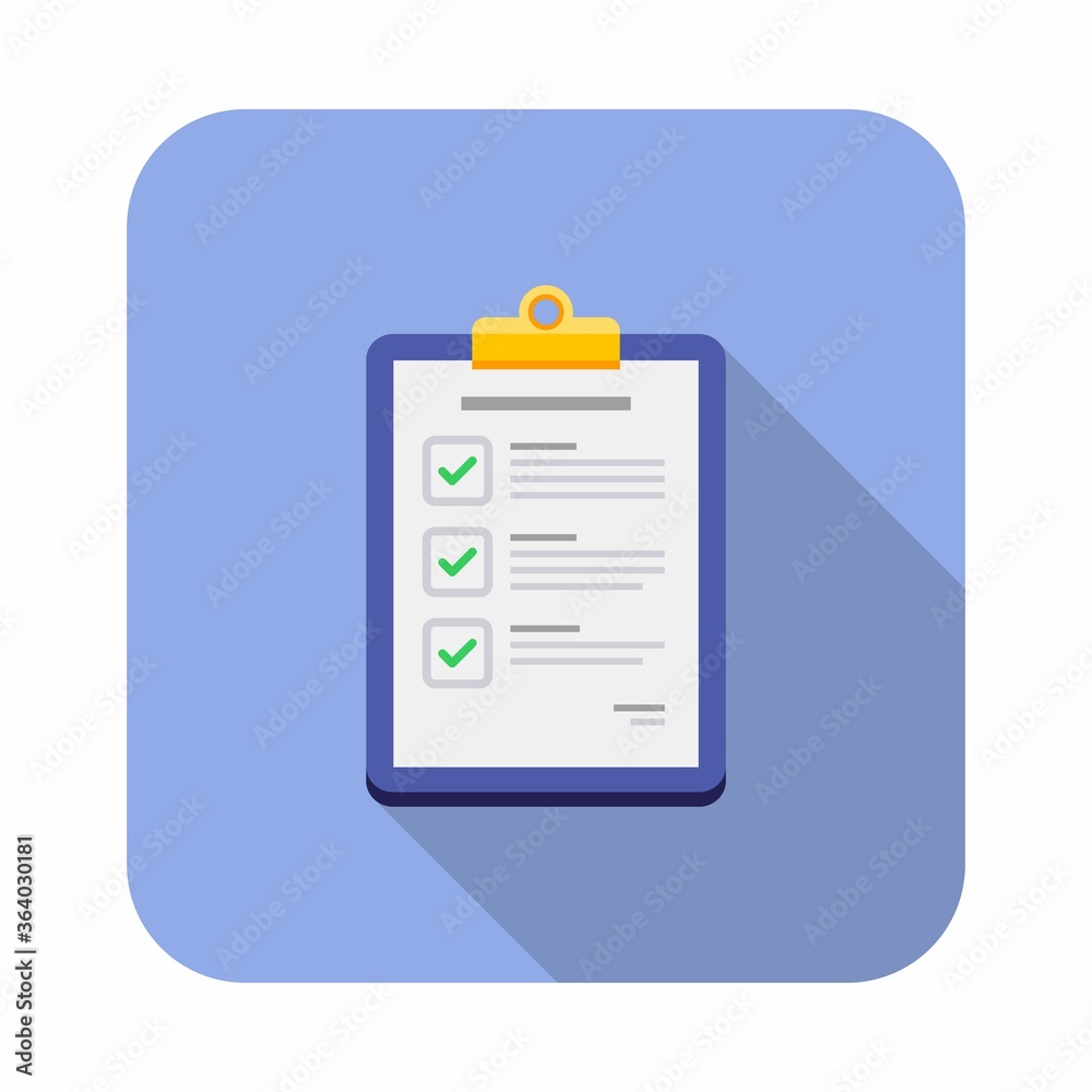 Checklist icon vector isolated. Flat style vector illustration. Checklist icon vector isolated. Flat style vector illustration.