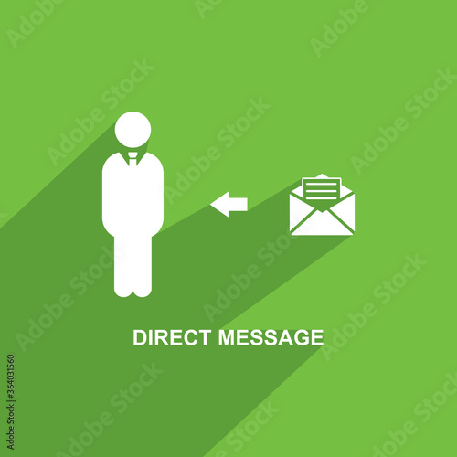 direct message icon, Business icon vector