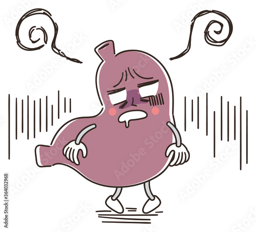 胃の健康 キャラクターのイラスト