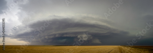 Storms on the Great Plains with Roads in backgrouns