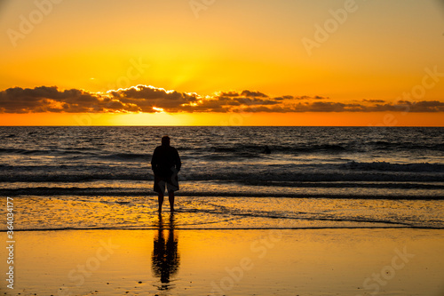 Sunset at the Torrey Pine beach, San Diego, California © Jasongeorge