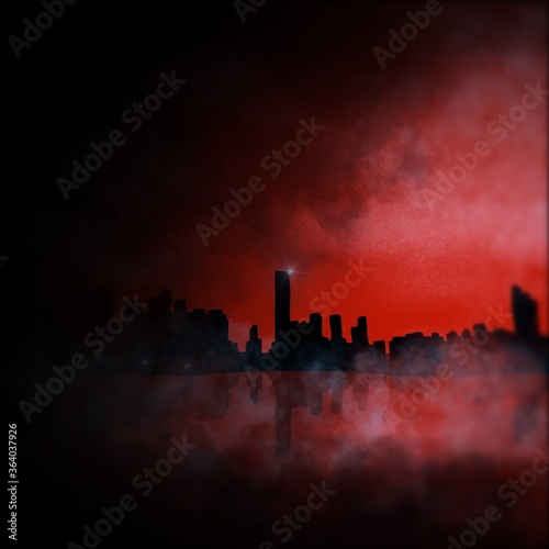 Rise of the blood moon. Background images.
