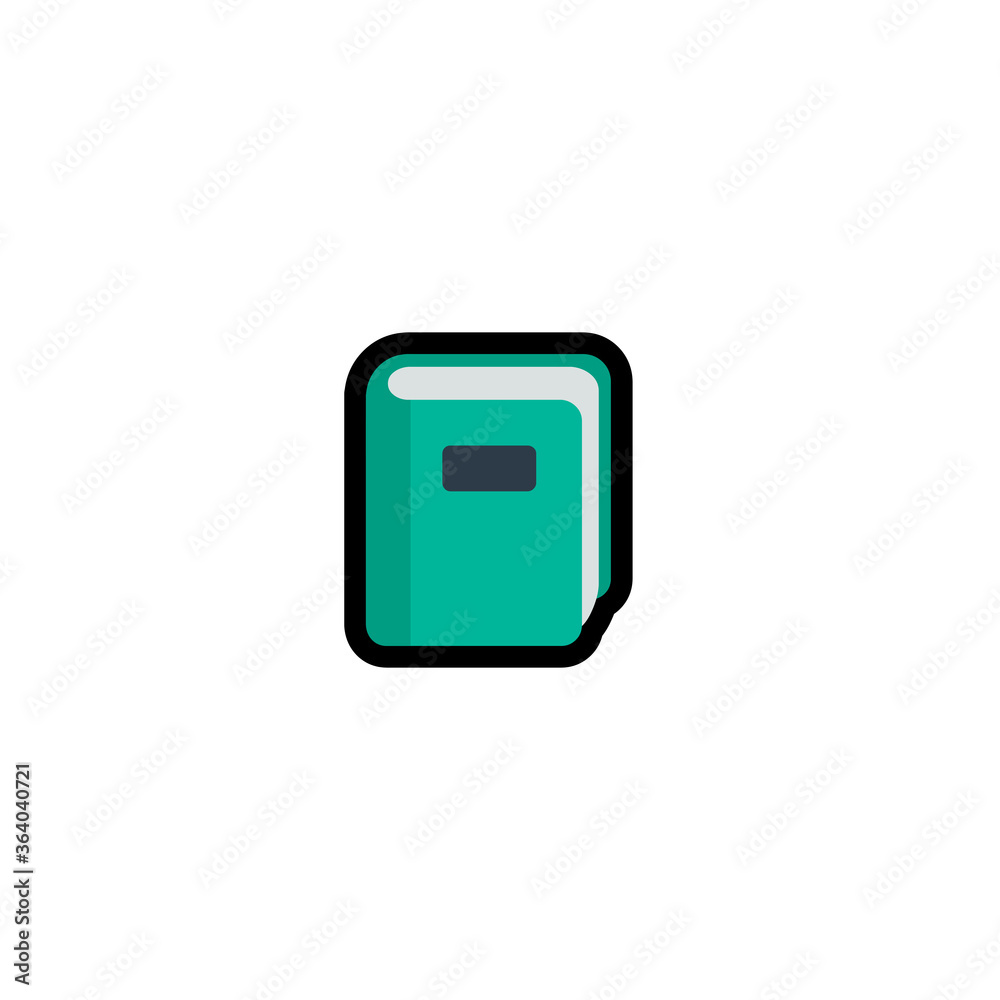 Book vector flat icon. Isolated book cover illustration Book vector flat icon. Isolated book cover illustration