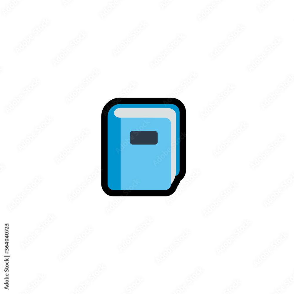 Book vector flat icon. Isolated book cover illustration Book vector flat icon. Isolated book cover illustration