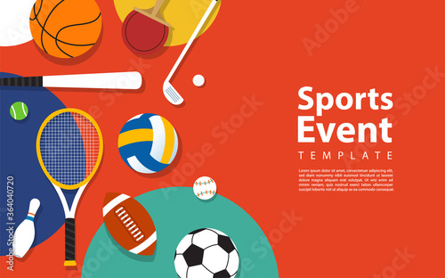 Creative modern background design based sport theme style.