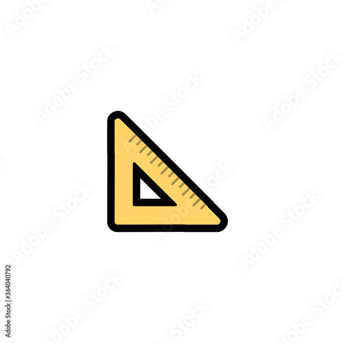 Triangular ruler vector icon. Isolated ruler illustration Free Download Triangular ruler vector icon. Isolated ruler illustration - GFXLoad