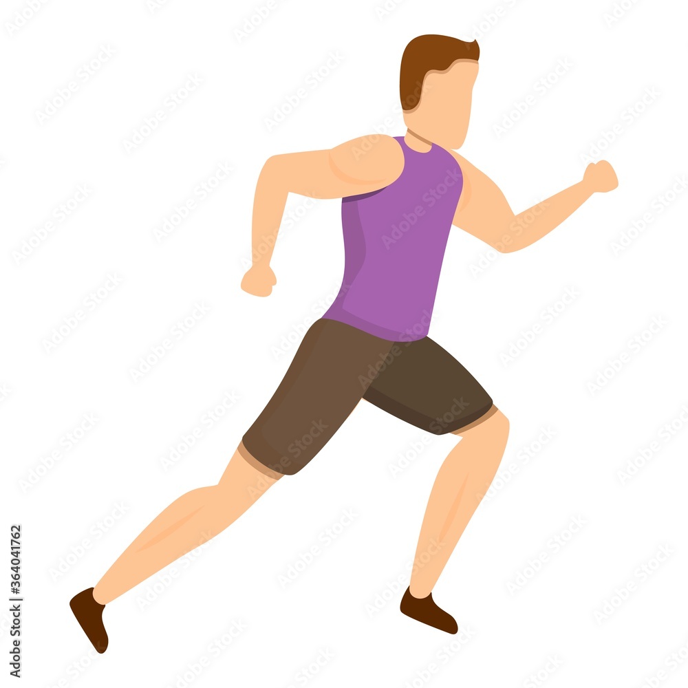 Tracker morning running icon. Cartoon of tracker morning running vector icon for web design isolated on white background