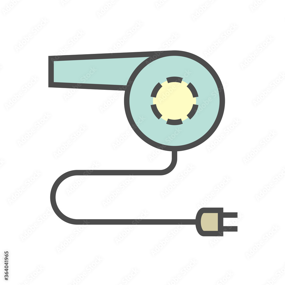 Air conditioner and air compressor cleaning work and tools vector icon design, editable stroke.