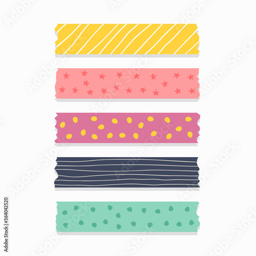 cute patterned ribbon or scrapbook tape set