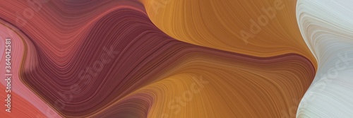 futuristic colorful waves backdrop with sienna, silver and old mauve colors. can be used as header or banner