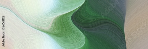 modern colorful waves style with pastel gray, dark slate gray and sea green colors. can be used as header or banner