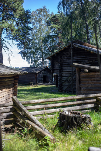 Seurasaari Open-Air Museum a district in Helsinki, Finland, which consists of old, mainly wooden buildings transplanted from elsewhere in Finland and placed in the dense forest landscape of the island