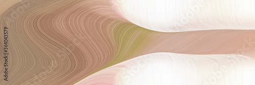 motion colorful waves banner design with rosy brown, linen and tan colors. can be used as header or banner