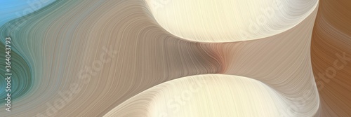 abstract colorful waves banner design with rosy brown, antique white and brown colors. can be used as poster, card or background graphic