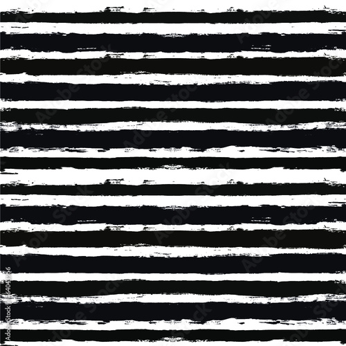 Stripes pattern, grunge stripe seamless background, black and white Hand drawn brush strokes. vector grungy stripes, paintbrush line backdrop