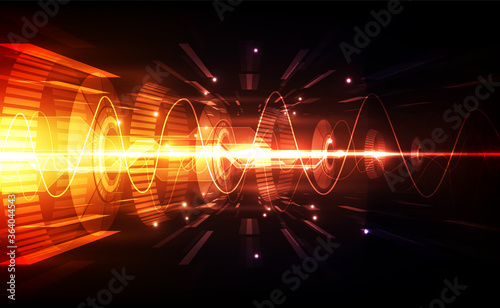 Abstract vector digital technology concept. background illustration