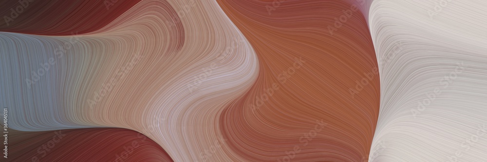modern decorative waves style with pastel brown, pastel gray and dark gray colors. can be used as poster, card or background graphic