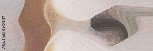 abstract colorful curves header design with silver, pastel brown and gray gray colors. can be used as poster, card or background graphic