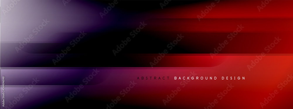 Motion concept neon shiny lines on liquid color gradients abstract backgrounds. Dynamic shadows and lights templates for text