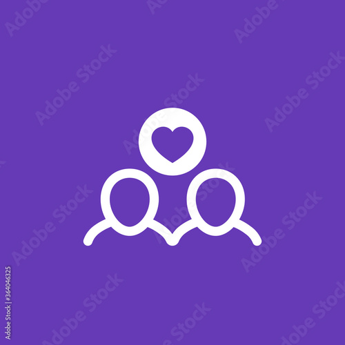 Happy customers and client retention icon for web