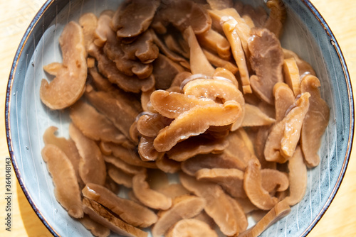 Dried radish slices of Chaoshan specialty vegetable soaked in water