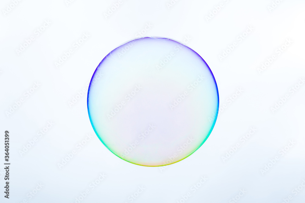 Transparent soap bubble isolated on white background Transparent soap bubble isolated on white background