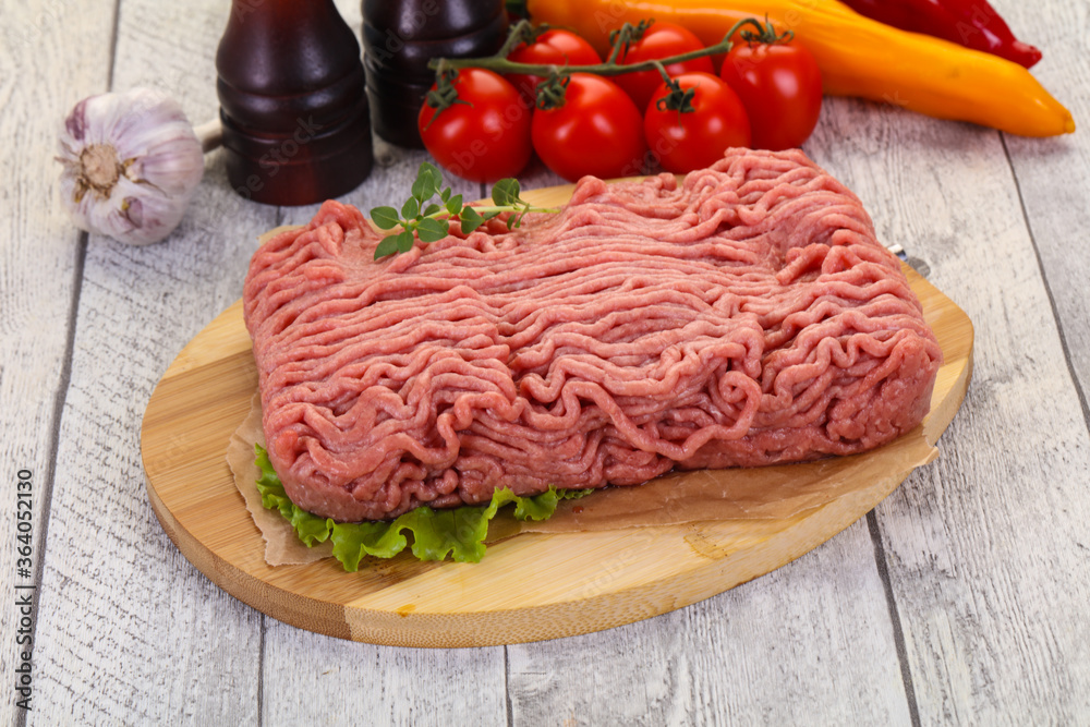 Raw turkey minced meat Raw turkey minced meat