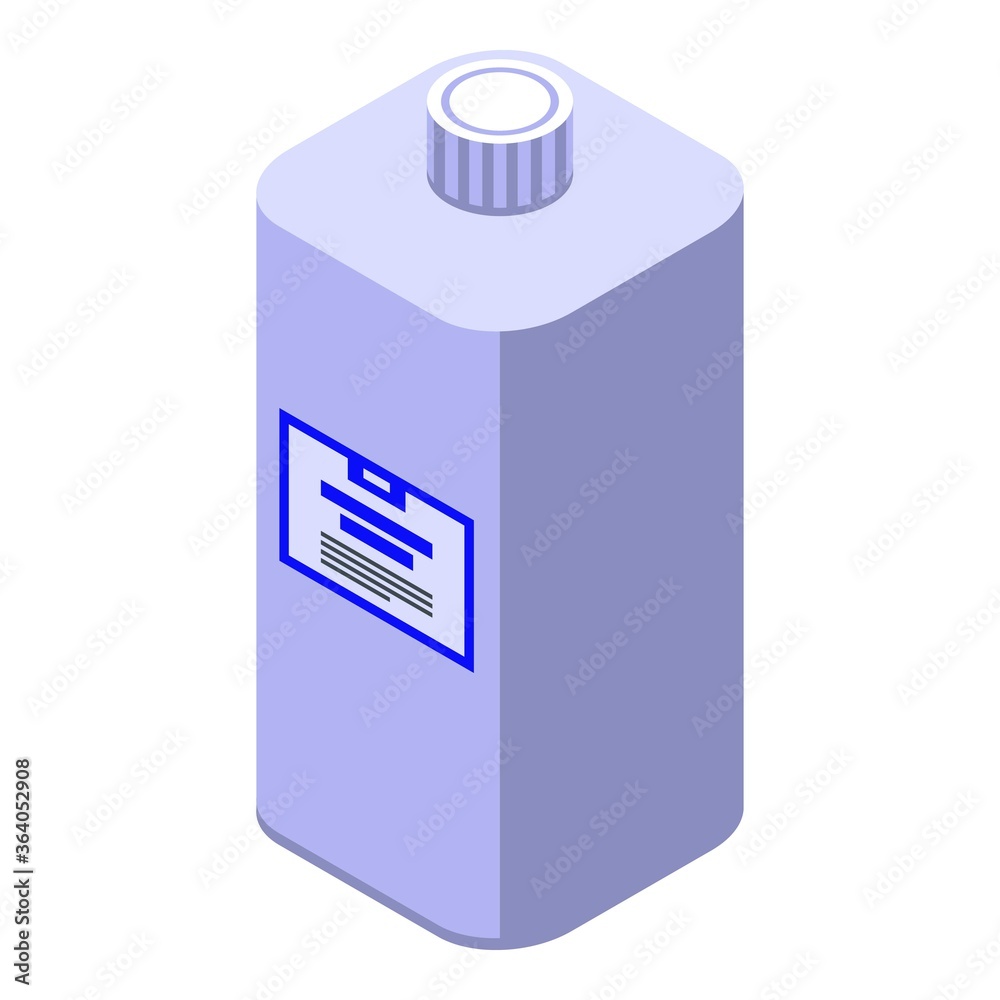 Antiseptic bottle icon. Isometric of antiseptic bottle vector icon for web design isolated on white background Antiseptic bottle icon. Isometric of antiseptic bottle vector icon for web design isolated on white background