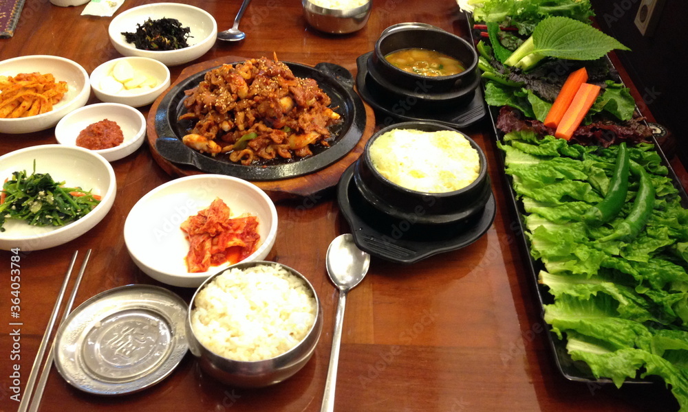 Korea food set