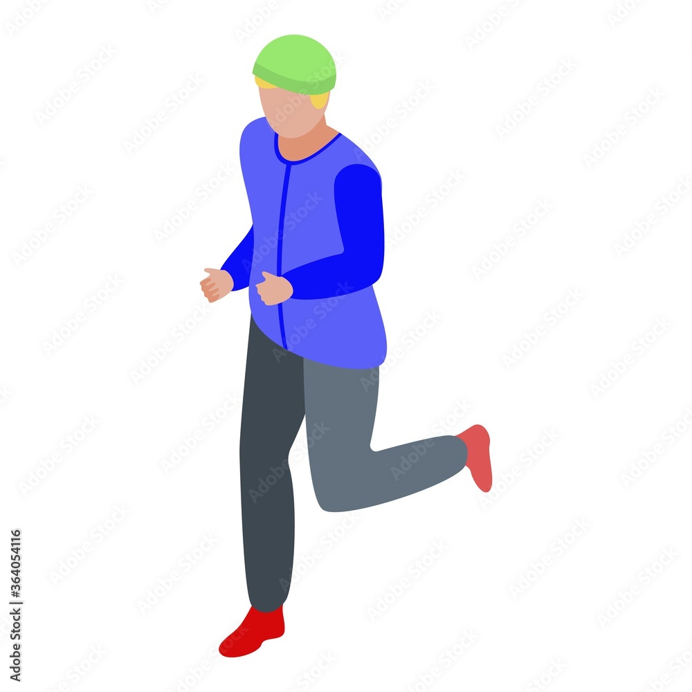Running lifestyle icon. Isometric of running lifestyle vector icon for web design isolated on white background Running lifestyle icon. Isometric of running lifestyle vector icon for web design isolated on white background