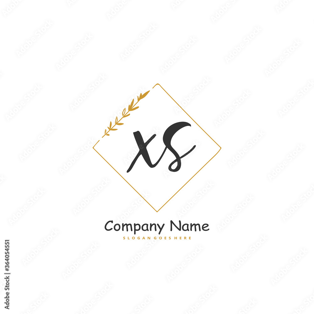 X S XS Initial handwriting and signature logo design with circle. Beautiful design handwritten logo for fashion, team, wedding, luxury logo. X S XS Initial handwriting and signature logo design with circle. Beautiful design handwritten logo for fashion, team, wedding, luxury logo.