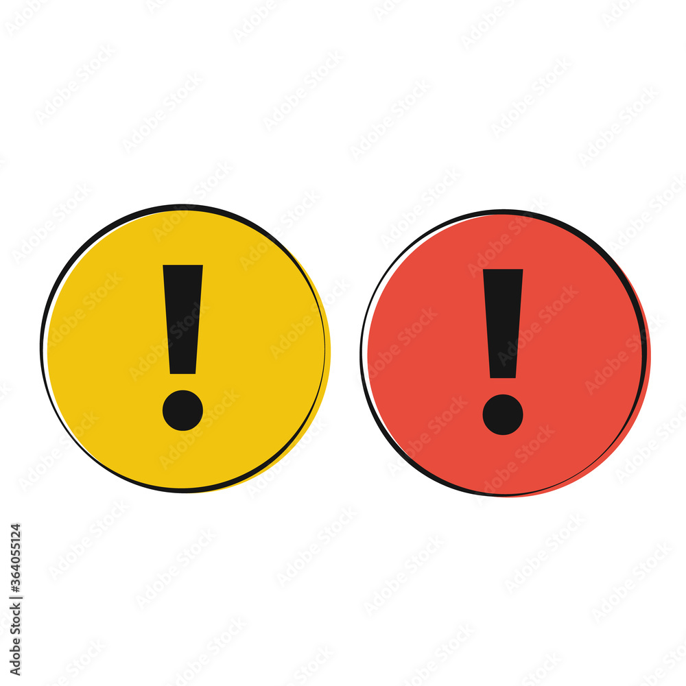 Attention sign symbol. Warning alert. Attention icon Attention sign symbol. Warning alert. Attention icon