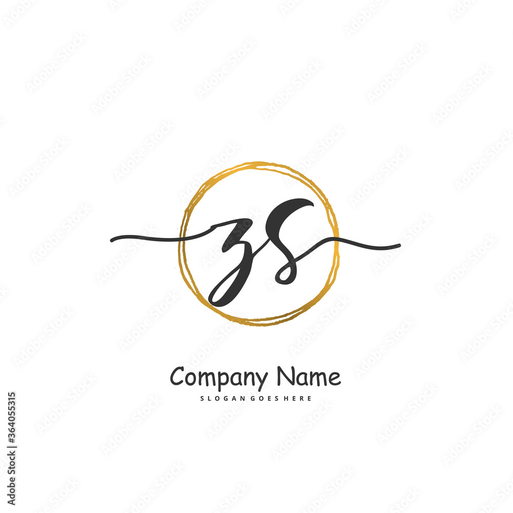 Z S ZS Initial handwriting and signature logo design with circle. Beautiful design handwritten logo for fashion, team, wedding, luxury logo. Z S ZS Initial handwriting and signature logo design with circle. Beautiful design handwritten logo for fashion, team, wedding, luxury logo.