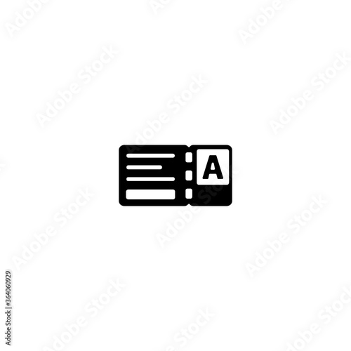 Ticket vector flat icon - Vector