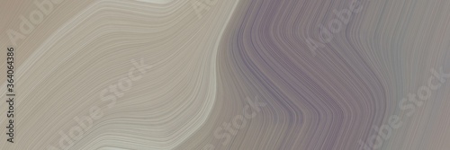 abstract modern header design with gray gray, silver and ash gray colors. fluid curved lines with dynamic flowing waves and curves for poster or canvas © Eigens
