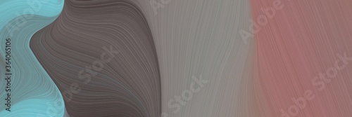 abstract modern header design with old lavender, gray gray and medium aqua marine colors. fluid curved flowing waves and curves for poster or canvas